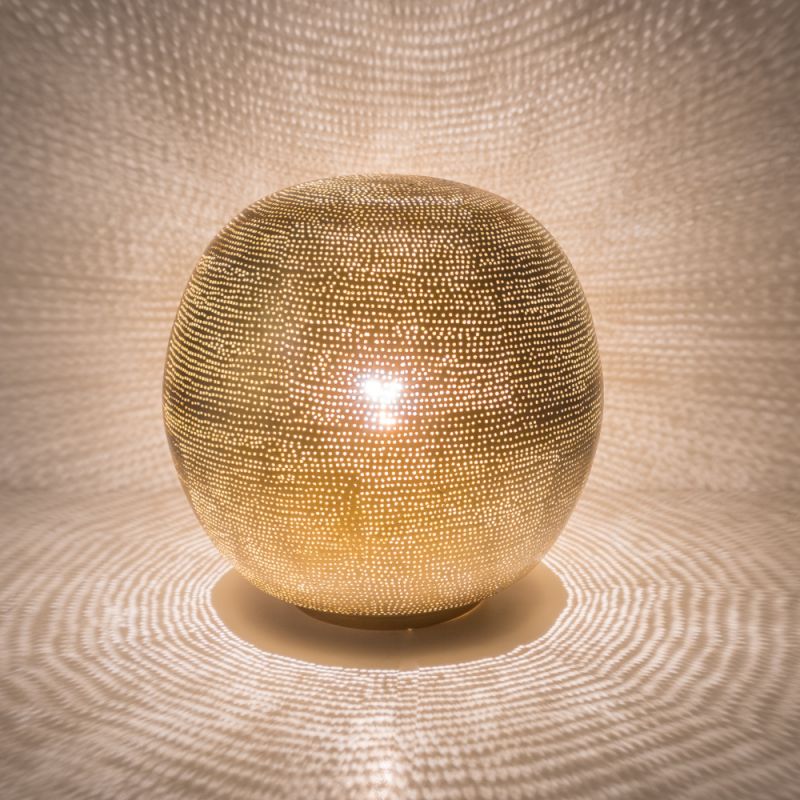 TABLELAMP BALL MEDIUM GOLD - TABLE LAMPS TABLELAMP BALL MEDIUM GOLD - TABLE LAMPS
