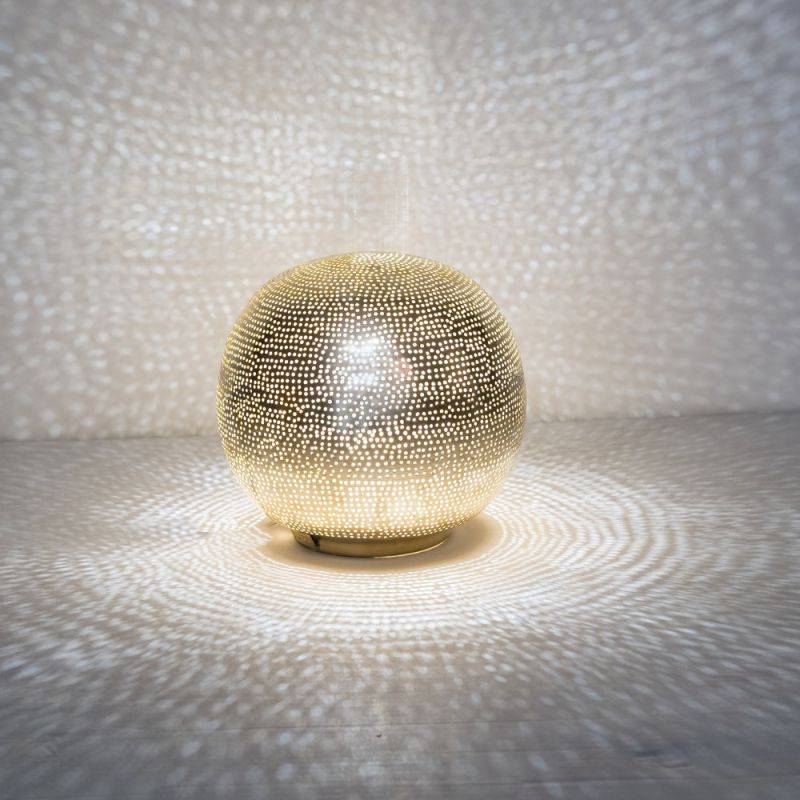 TABLE LAMP BALL SMALL GOLD - TABLE LAMPS TABLE LAMP BALL SMALL GOLD - TABLE LAMPS