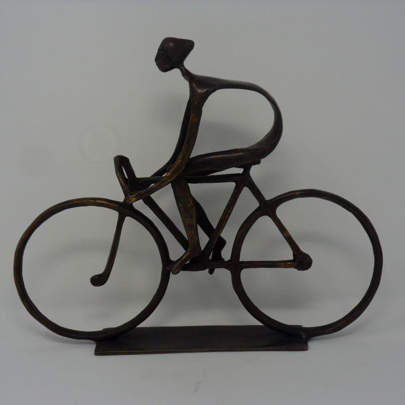 BRONZE BIKER STATUE - DECOR ITEMS BRONZE BIKER STATUE - DECOR ITEMS