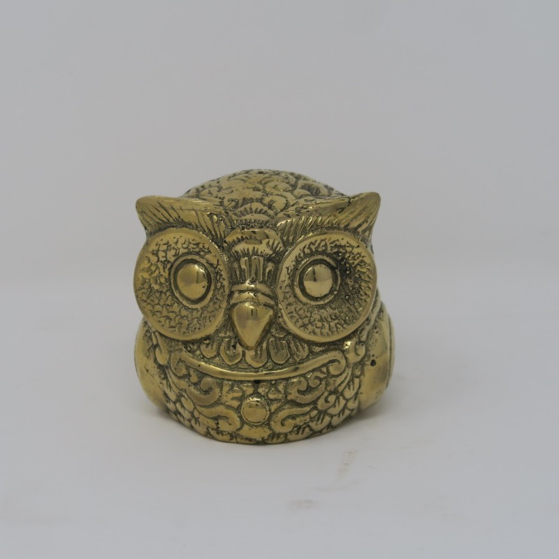 SMALL BRONZE OWL STATUE - STATUES SMALL BRONZE OWL STATUE - STATUES