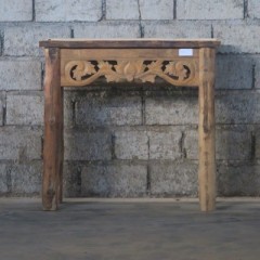 TEAK CARVED CONSOL TABLE 