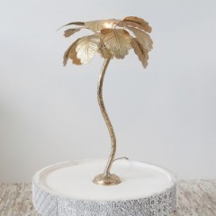 TABLE LAMP PALM TREE SMALL GOLD 